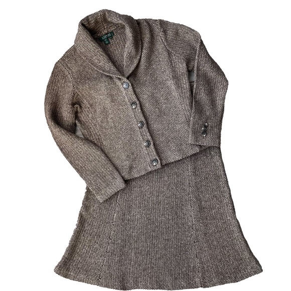 Vintage Lauren Ralph Lauren 90s Two-piece Lambs’ Wool Sweater Set Size S/M - Picture 1 of 6